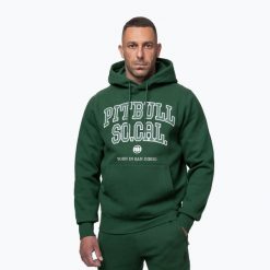Bluza męska Pitbull So Cal Hooded. Zielone bluzy z kapturem męskie PITBULL, m, z bawełny. Za 179.99 zł.