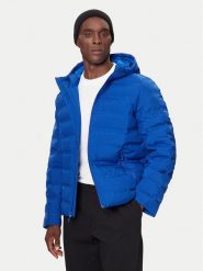 Calvin Klein Kurtka puchowa LV04LD521G Niebieski Regular Fit. Niebieskie kurtki męskie CALVIN KLEIN, l, bez wzorów, z puchu, bez kaptura. Za 1,099.00 zł.