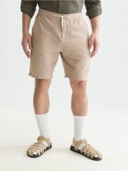 Scotch & Soda Szorty Mężczyźni Bawełna brązowy, 36. Brązowe szorty męskie Scotch & Soda, z bawełny, bez kołnierzyka. Za 499.95 zł.