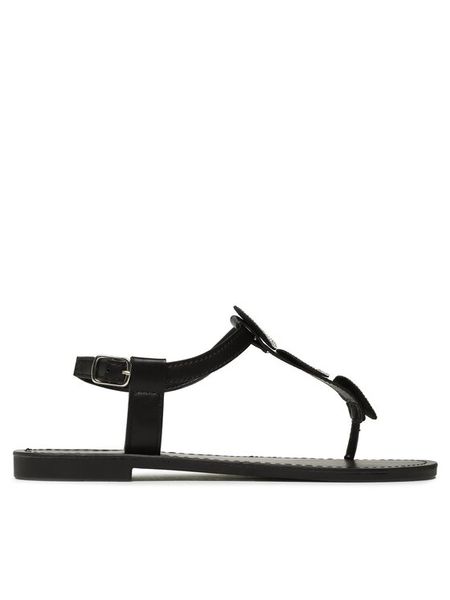 Jenny Fairy Sandały LS5186-15 Czarny. Czarne sandały damskie Jenny Fairy, bez wzorów, ze skóry, bez obcasa, na płaskiej podeszwie. Za 119.99 zł.