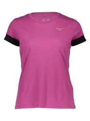 Mizuno Koszulka w kolorze różowym rozmiar: L. Różowe bluzki damskie Mizuno, l, bez wzorów, bez kołnierzyka, bez ramiączek. Za 61.46 zł.