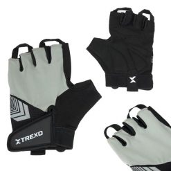 Rękawiczki na siłownie XTREXO GG1. Szare rękawiczki damskie XTREXO, bez wzorów. Za 39.99 zł.