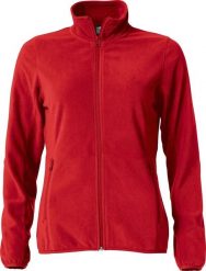 Clique Basic Micro Fleece Kurtka damska – 100% poliester antipilling. Czerwone kurtki damskie CLIQUE, xs, bez wzorów, z polaru, bez kaptura. Za 163.08 zł.