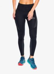 Legginsy biegowe damskie La Sportiva Triumph Tight Pant. Czarne legginsy damskie La Sportiva, s, bez wzorów, z materiału. Za 379.49 zł.