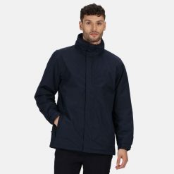 Kurtka Męska. Niebieskie kurtki męskie Regatta, l, bez wzorów, z elastanu, z kapturem. Za 246.99 zł.