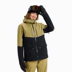 Kurtka snowboardowa damska ROXY Gore-Tex Stretch Purelines. Czarne kurtki damskie Roxy, na zimę, l, bez wzorów, z gore-texu, bez kaptura. Za 1,836.25 zł.