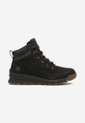 Czarne Botki z Cholewką za Kostkę Lorendria. Czarne buty zimowe męskie Born2be, na zimę, z jeansu, za kostkę, bez zapięcia. Za 139.99 zł.