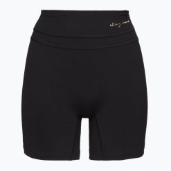 Spodenki treningowe damskie Gymshark Whitney High Rise. Czarne spodenki sportowe damskie Gymshark, bez wzorów, sportowe. Za 99.99 zł.