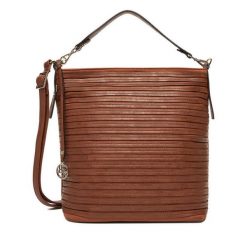 Torebka Lasocki. Brązowe torebki klasyczne damskie Lasocki, bez wzorów, bez dodatków. Za 199.99 zł.