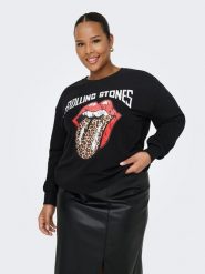 ONLY Carmakoma Bluza w kolorze czarnym rozmiar: 42/44. Czarne bluzy bez kaptura damskie Only Carmakoma, z bawełny. Za 156.98 zł.