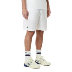 Short Lacoste Core Performance. Białe szorty męskie Lacoste, bez wzorów, z bawełny. Za 324.50 zł.