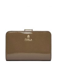 Furla Portfel Camelia WP00314 BX4758 4903S Beżowy ciemny. Brązowe portfele damskie Furla, bez wzorów, z lakierowanej skóry. Za 719.99 zł.