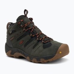 Buty trekkingowe męskie KEEN Headout Mid Waterproof. Zielone buty trekkingowe męskie Keen, bez zapięcia. Za 449.99 zł.