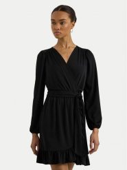 Lauren Ralph Lauren Sukienka koktajlowa 250940555001 Czarny Regular Fit. Czarne sukienki damskie Lauren Ralph Lauren, xs, bez wzorów, z syntetyku, wizytowe, bez kołnierzyka, bez ramiączek. Za 959.99 zł.