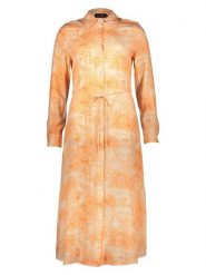 Miss goodlife Sukienka "Palm Paradise" w kolorze kremowo-pomarańczowym rozmiar: S. Pomarańczowe sukienki damskie miss goodlife, na co dzień, s, bez wzorów, z wiskozy, bez kołnierzyka, bez ramiączek, maxi, proste. Za 163.26 zł.