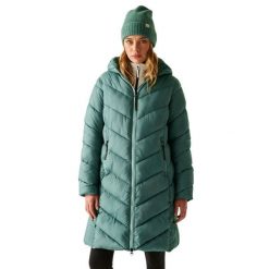 Kurtka Ocieplana Damska Anita. Zielone kurtki damskie Regatta, m, bez wzorów, z materiału, z kapturem. Za 205.99 zł.