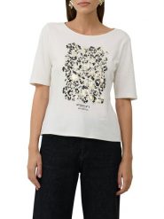 S.Oliver Koszulka w kolorze białym rozmiar: 40. Białe t-shirty damskie S.Oliver, s, bez wzorów, z bawełny, bez kołnierzyka. Za 93.07 zł.