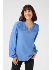Kaffe Bluzka w kolorze błękitnym rozmiar: 34. Niebieskie bluzki damskie Kaffe, bez wzorów, bez kołnierzyka, bez ramiączek. Za 69.99 zł.