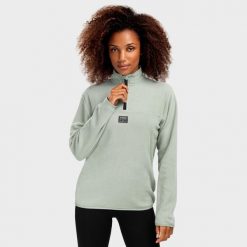 Bluza z cienkiego polaru do sportów zimowych damska Cascade-W. Zielone bluzy bez kaptura damskie SIROKO, xl, z polaru. Za 292.00 zł.