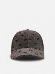 Czapka z daszkiem z wełną - brązowy. Brązowe czapki z daszkiem damskie Reserved, bez wzorów, z wełny. Za 69.99 zł.