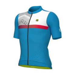 Koszulka rowerowa męska Alé Zig Zag. Białe t-shirty sportowe męskie ALÉ CYCLING, m, bez ramiączek, rowerowe. Za 319.99 zł.