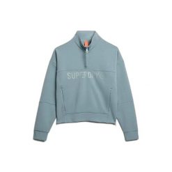 Damska bluza z kapturem zapinana na zamek Superdry Active Tech. Niebieskie bluzy z kapturem damskie Superdry., l, z materiału. Za 283.00 zł.