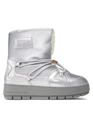 Tommy Hilfiger Śniegowce Tommy Essential Silver Snowboot FW0FW07506 Szary. Szare śniegowce damskie Tommy Hilfiger, z materiału. Za 779.99 zł.