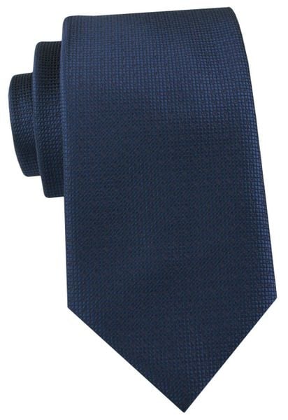 Krawat Męski - Angelo di Monti - Granatowy. Niebieskie krawaty i muchy męskie Angelo di Monti, bez wzorów, z tkaniny, eleganckie. Za 45.00 zł.