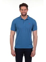 The Time of Bocha Koszulka polo w kolorze niebieskim rozmiar: XL. Niebieskie koszulki polo męskie The Time of Bocha, xl, bez wzorów, z bawełny, bez ramiączek. Za 118.56 zł.