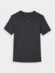 4F Koszulka sportowa w kolorze czarnym rozmiar: XL. Czarne t-shirty sportowe męskie 4f, xl, z materiału, bez ramiączek, outdoorowe. Za 52.55 zł.