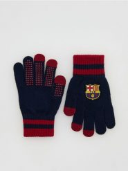Rękawiczki FC BARCELONA - granatowy. Niebieskie rękawiczki dziecięce Reserved, bez ramiączek. Za 69.99 zł.