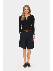 SAINT TROPEZ Bluzka w kolorze czarnym rozmiar: S. Czarne bluzki damskie Saint Tropez, s, bez wzorów, bez kołnierzyka, bez ramiączek. Za 104.99 zł.