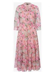 More & More Sukienka w kolorze jasnoróżowo-zielonym rozmiar: 36. Różowe sukienki damskie MORE & MORE, bez wzorów, bez kołnierzyka, bez ramiączek, maxi. Za 136.45 zł.