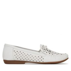 Mokasyny Rieker. Białe mokasyny damskie Rieker. Za 319.99 zł.