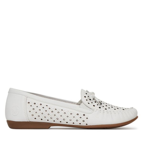 Mokasyny Rieker. Białe mokasyny damskie Rieker. Za 319.99 zł.