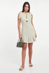 Sukienka lniana ARMANI EXCHANGE. Sukienki damskie Armani Exchange, xs, bez wzorów, bez kołnierzyka, bez ramiączek. Za 939.00 zł.