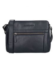 HIDE & STITCHES Skórzana torebka w kolorze granatowym - 26 x 20 x 8 cm rozmiar: onesize. Niebieskie torebki klasyczne damskie HIDE & STITCHES, bez wzorów, z materiału, bez dodatków. Za 173.99 zł.