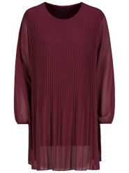 Sublevel Sukienka w kolorze bordowym rozmiar: M/L. Czerwone sukienki damskie Sublevel, l, bez wzorów, bez kołnierzyka, bez ramiączek, midi. Za 52.55 zł.
