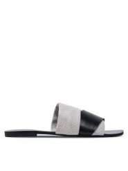 DeeZee Klapki LS5218-13 Beżowy. Brązowe klapki damskie DeeZee, bez wzorów, z materiału, bez obcasa. Za 129.99 zł.