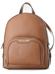 Michael Kors Skórzany plecak w kolorze jasnobrązowym - 34 x 32 x 11 cm rozmiar: onesize. Brązowe plecaki damskie Michael Kors, bez wzorów, z materiału. Za 1,229.96 zł.