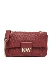Nine West Torebka CEO-Astoria-Allure-LX10165 Bordowy. Czerwone torebki klasyczne damskie Nine West, bez wzorów, z materiału, wizytowe, bez kołnierzyka, bez ramiączek. Za 349.99 zł.