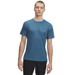 T-Shirt Męski Under Armour Koszulka Męska Sportowa. Niebieskie t-shirty męskie Under Armour, l, bez wzorów, z materiału, bez kołnierzyka. Za 224.20 zł.