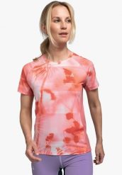 Koszulka trekkingowa damska Schöffel Ardal. Czerwone bluzki sportowe damskie Schöffel, z elastanu, bez kołnierzyka, bez ramiączek. Za 349.99 zł.