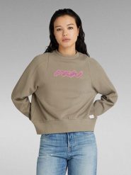 G-Star Bluza w kolorze khaki rozmiar: M. Brązowe bluzy bez kaptura damskie G-Star, m, z bawełny. Za 109.78 zł.