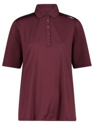 CMP Funkcyjna koszulka polo w kolorze bordowym rozmiar: 38. Czerwone bluzki sportowe damskie CMP, bez wzorów, z materiału, bez ramiączek. Za 57.33 zł.