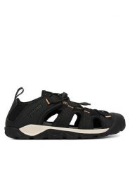 Reima Sandały Talsi 5400132B Czarny. Czarne sandały chłopięce Reima, ze skóry, bez zapięcia. Za 319.99 zł.