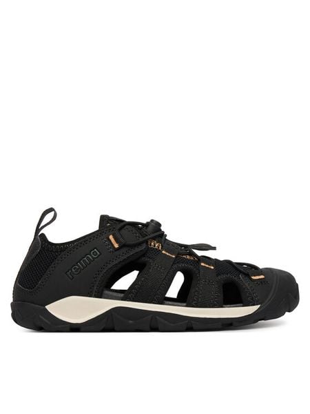 Reima Sandały Talsi 5400132B Czarny. Czarne sandały chłopięce Reima, ze skóry, bez zapięcia. Za 319.99 zł.