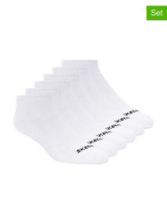 Skechers Skarpety (12 par) w kolorze białym rozmiar: 39-42. Białe skarpetki męskie Skechers, bez wzorów, ze splotem. Za 87.19 zł.