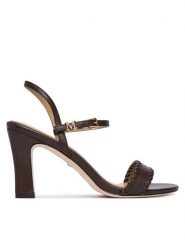 Marciano Guess Sandały G6YZ17 L0169 Brązowy. Brązowe sandały damskie Marciano Guess, z aplikacjami, ze skóry, bez obcasa, na słupku. Za 959.99 zł.