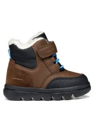 Geox Kozaki B Willaboom Boy B Abx B365BK 0ME22 C6238 M Brązowy ciemny. Brązowe buty zimowe chłopięce Geox, ze skóry, bez zapięcia. Za 319.99 zł.